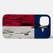 Coques Case-Mate iPhone Drapeau Texas Peinture Peel Look (Verso (horizontal))