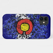 Coques Case-Mate iPhone Drapeau Tourbillonnant Abstrait du Colorado (Dos (Horizontal))