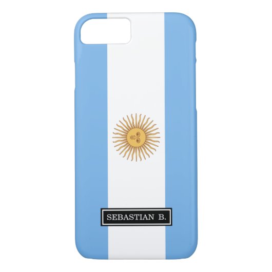 Coques Case-Mate iPhone Drapeau traditionnel de l'Argentine (Dos)