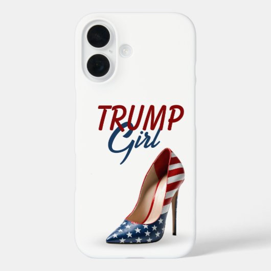 Coques Case-Mate iPhone Drapeau TRUMP GIRL haute chaussure talon (Verso)