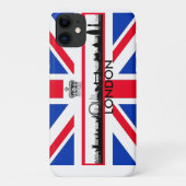 Coques Case-Mate iPhone Drapeau Union Jack Skyline de Londres (Dos)