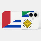 Coques Case-Mate iPhone Drapeau uruguayen (Verso (horizontal))