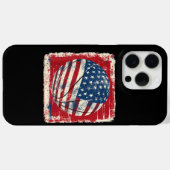 Coques Case-Mate iPhone Drapeau USA Basketball du 4 juillet (Verso (horizontal))