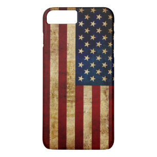 Coque iPhone 8 Plus/7 Plus Drapeau USA / Grunge
