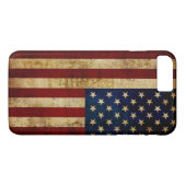 Coques Case-Mate iPhone Drapeau USA / Grunged (Dos (Horizontal))