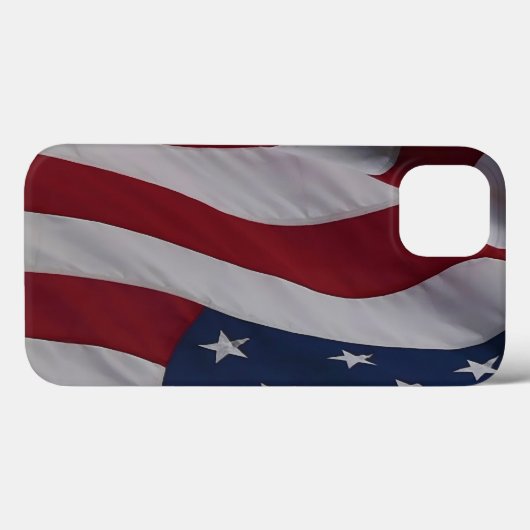 Coques Case-Mate iPhone Drapeau USA Waving Fabric (Verso (horizontal))