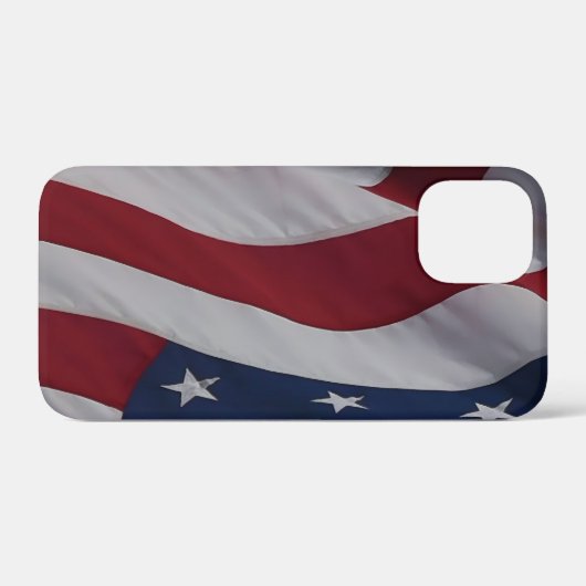 Coques Case-Mate iPhone Drapeau USA Waving Fabric (Verso (horizontal))