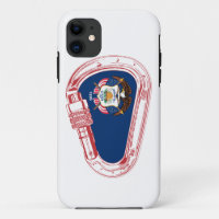 Drapeau Utah Escalade carabiner