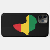 Coques Case-Mate iPhone Drapeau vert, or et Afrique rouge (Dos (Horizontal))