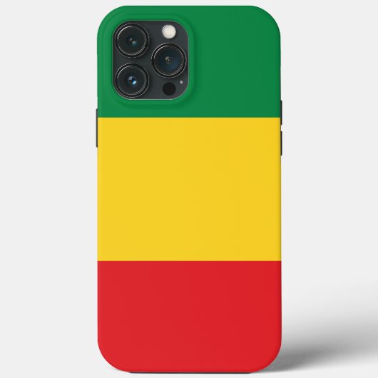 Coques Case-Mate iPhone Drapeau vert, or (jaune) et rouge (Verso)