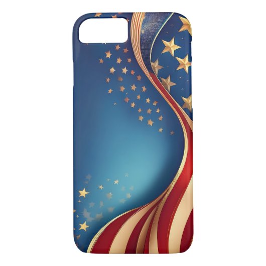 Coques Case-Mate iPhone Drapeau vintage américain (Dos)