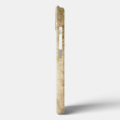 Coques Case-Mate iPhone Drapeau vintage de Chicago look en bois déprimé (Verso / Gauche)