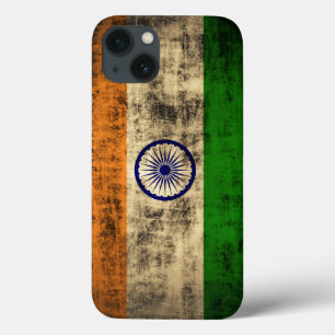 Coques Pour iPhone Drapeau vintage de Grunge en Inde