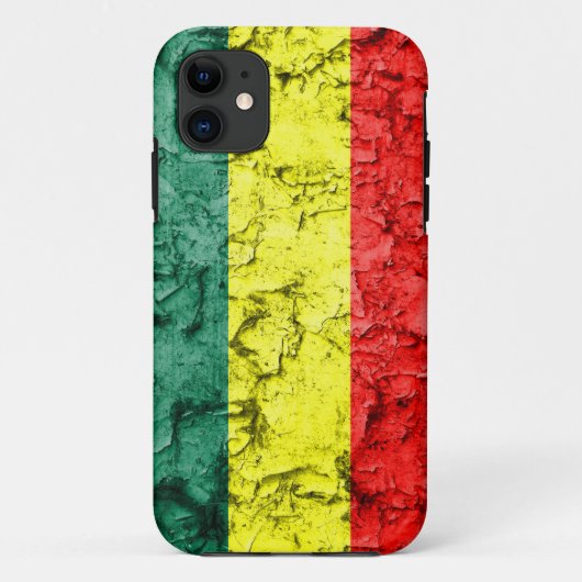 Coques Case-Mate iPhone Drapeau vintage de rasta (Dos)