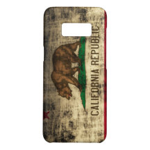 Drapeau vintage Grunge California