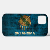Coques Case-Mate iPhone Drapeau vintage Grunge Oklahoma (Verso (horizontal))