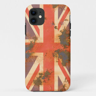 Coque Case-Mate Pour iPhone Drapeau vintage rouillé du Royaume-Uni