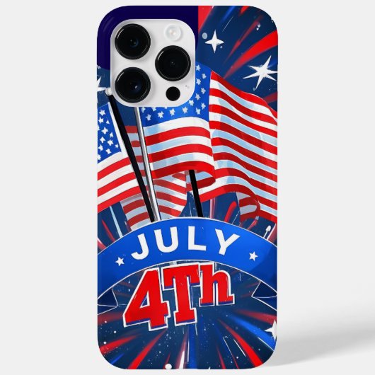 Coques Case-Mate iPhone Drapeaux américains 4 juillet (Verso)