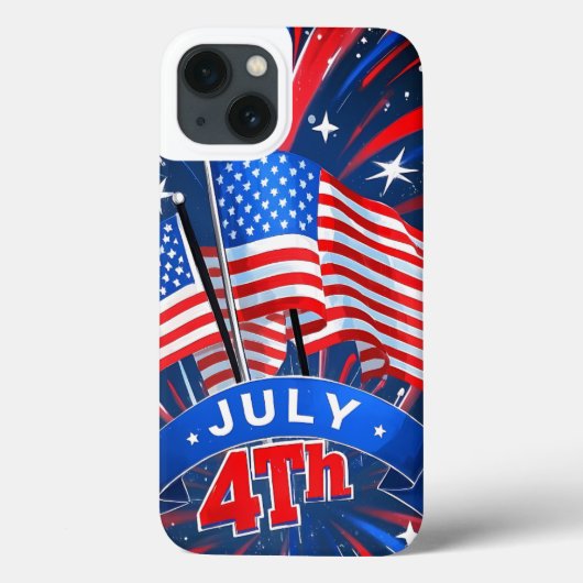 Coques Case-Mate iPhone Drapeaux américains 4 juillet (Verso)