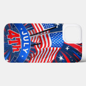 Coques Case-Mate iPhone Drapeaux américains 4 juillet (Verso (horizontal))