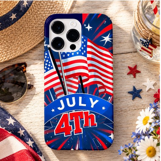 Coques Case-Mate iPhone Drapeaux américains 4 juillet