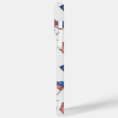 COQUES Case-Mate iPhone DRAPEAUX AMÉRICAINS BLEU BLANC ROUGE (Verso / Gauche)