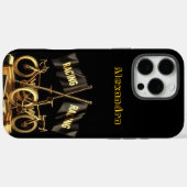 Coques Case-Mate iPhone Drapeaux de vélo dorés dans un étalage audacieux (Verso (horizontal))
