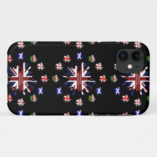 Coques Case-Mate iPhone Drapeaux du Royaume-Uni (Dos (Horizontal))