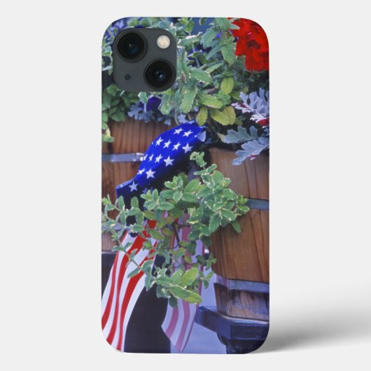 Coques Case-Mate iPhone Drapeaux et fleurs dans Philipsburg Montana (Verso)