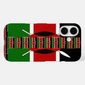 Coques Case-Mate iPhone Drapeaux miniers sans fil du Kenya Frames Art (Verso (horizontal))