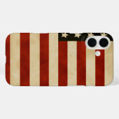 Coques Case-Mate iPhone Drapeaux vintages américains (Verso (horizontal))