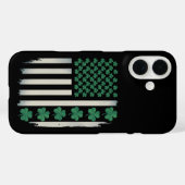 Coques Case-Mate iPhone Draps d'Irlande avec Drapeau Américain Fête de la (Verso (horizontal))