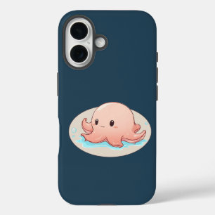 Coques iPhone 16 Drawing of a rose Baby Octopus