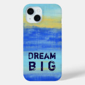 Coques Case-Mate iPhone Dream Big - Blue Turquoise Nautical Abstract Art (Verso)