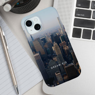 Coque Pour iPhone 15 Dream Big City Landscape Motivational