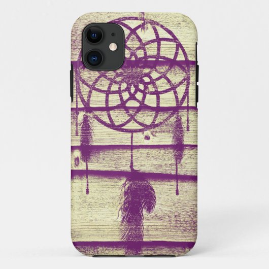 Coques Case-Mate iPhone Dream Catcher Purple Wood (Dos)