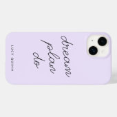 Coques Case-Mate iPhone Dream Plan Do Pastel Lilac Purple Modern Feminine (Verso (horizontal))