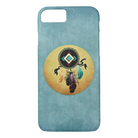 Coques Case-Mate iPhone Dreamcatcher Aux Accents Turquoise (Dos)