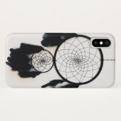Coques Case-Mate iPhone Dreamcatcher noir avec plumes (Dos (Horizontal))