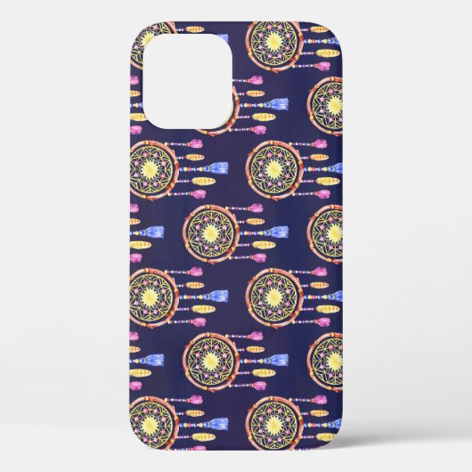 Coques Case-Mate iPhone Dreamcatchers Plumes Aquarelle Texture transparent (Verso)