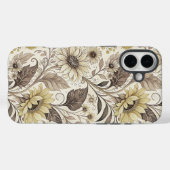 Coques Case-Mate iPhone Dreamed Sunflowers Art Nouveau (Verso (horizontal))