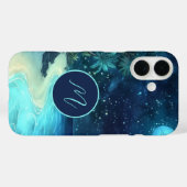 Coques Case-Mate iPhone Dreamy Beach Starry Night Sky Monogramme (Verso (horizontal))