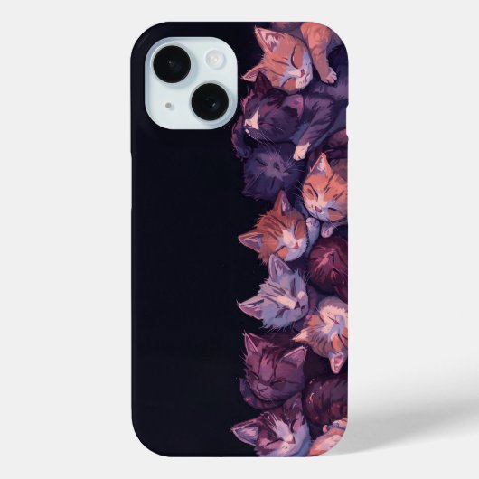 Coques Case-Mate iPhone Dreamy Cat Nap - Wholesome Kitten Illustration (Verso)