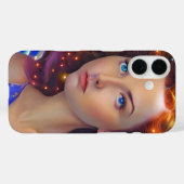 Coques Case-Mate iPhone Dreamy Girl with Rainbow Lights (Verso (horizontal))