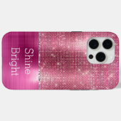 Coques Case-Mate iPhone Dreamy Glitzy rose étincelant (Verso (horizontal))
