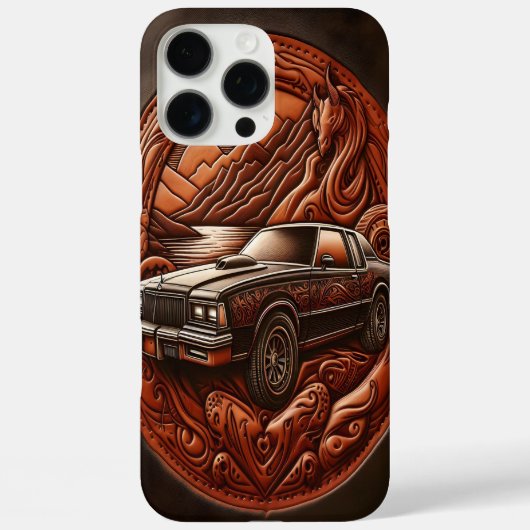 Coques Case-Mate iPhone Dreamy Mountain Drive avec Muscle Car (Verso)