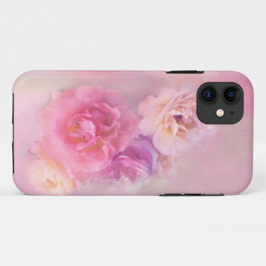 Coques Case-Mate iPhone Dreamy Pastel Roses (Dos (Horizontal))