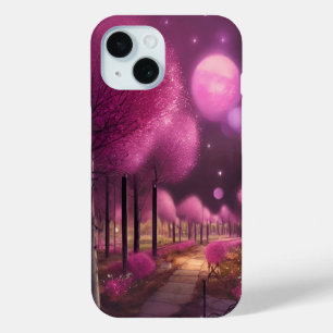 Coque Pour iPhone 15 Dreamy Rose Nightscape