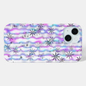 Coques Case-Mate iPhone Dreamy Starburst Waves Pattern (Verso (horizontal))