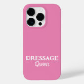 Coques Case-Mate iPhone Dressage Queen mignon rose Script équestre (Verso)